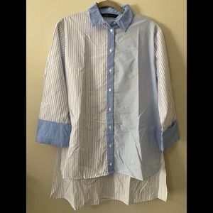 Zara Stripped Buttoned Down Shirt